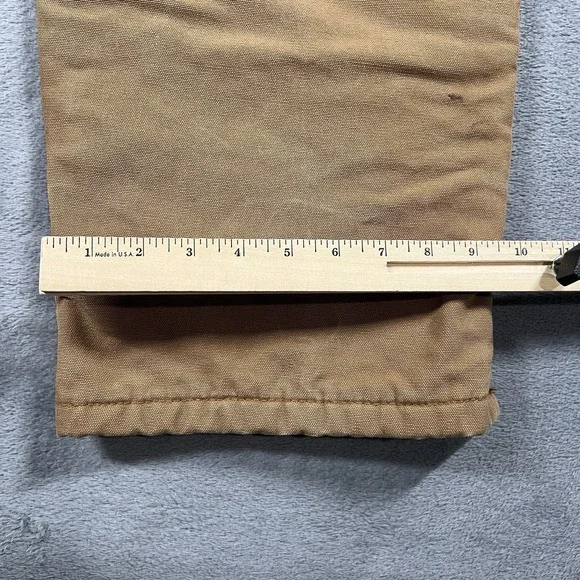 Carhartt Bib Overalls Mens 32x30 Brown FR Double Knee Duck Canvas Work Pants